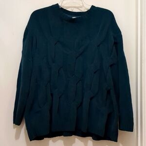 J Jill Chenille Crew Neck Sweater Size L
